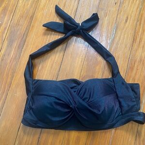 Black, Halter Bikini Top